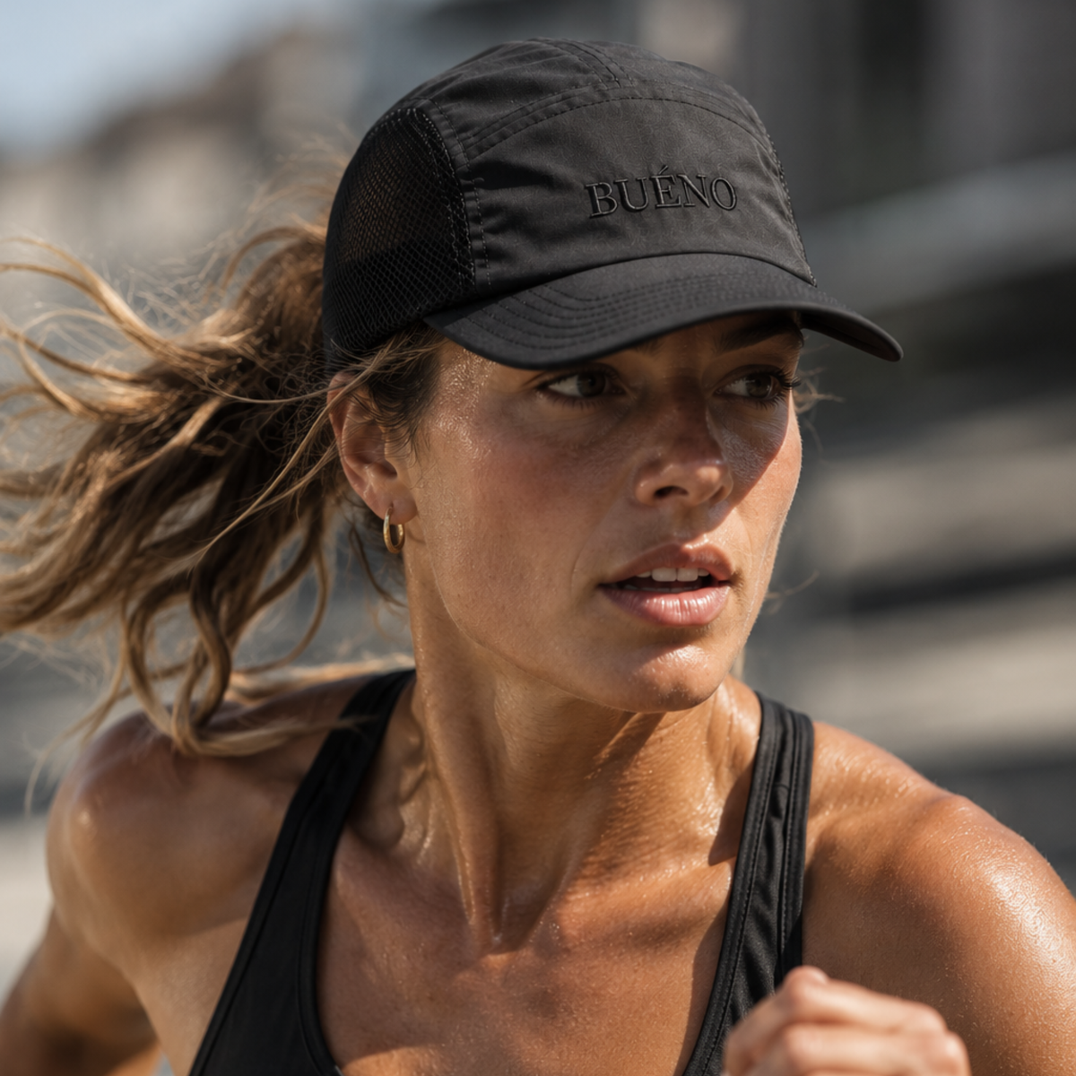 Black Sports Cap